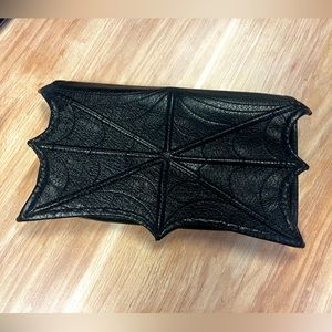 Spiderweb Wallet Clutch, gothic witchy vampire Dracula vegan